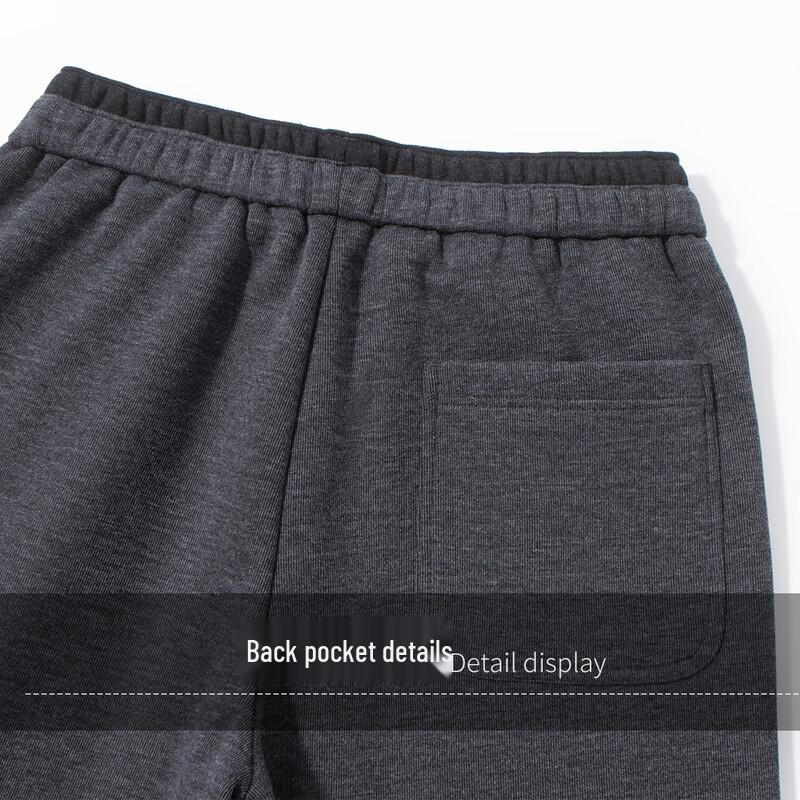 Men's Wool-Blend Thermal Straight-Leg Casual Trousers