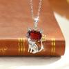 Natural crystal stone cat pendant S925 sterling silver necklace women's niche cute style girl gift jewelry