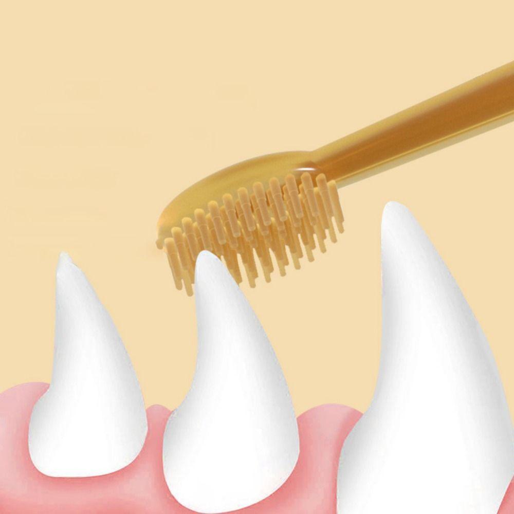 2pcs/set Soft Cat Toothbrush Bite Resistant Dog Teeth Teeth Cleaning Brush Teeth Whitening