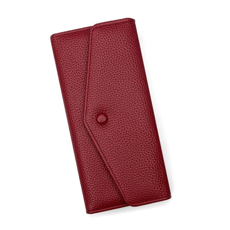 Women Long Wallet PU Leather Envelope Clutch Large Capacity Card Holder Multi Slot Coin Purse Lady Handbag