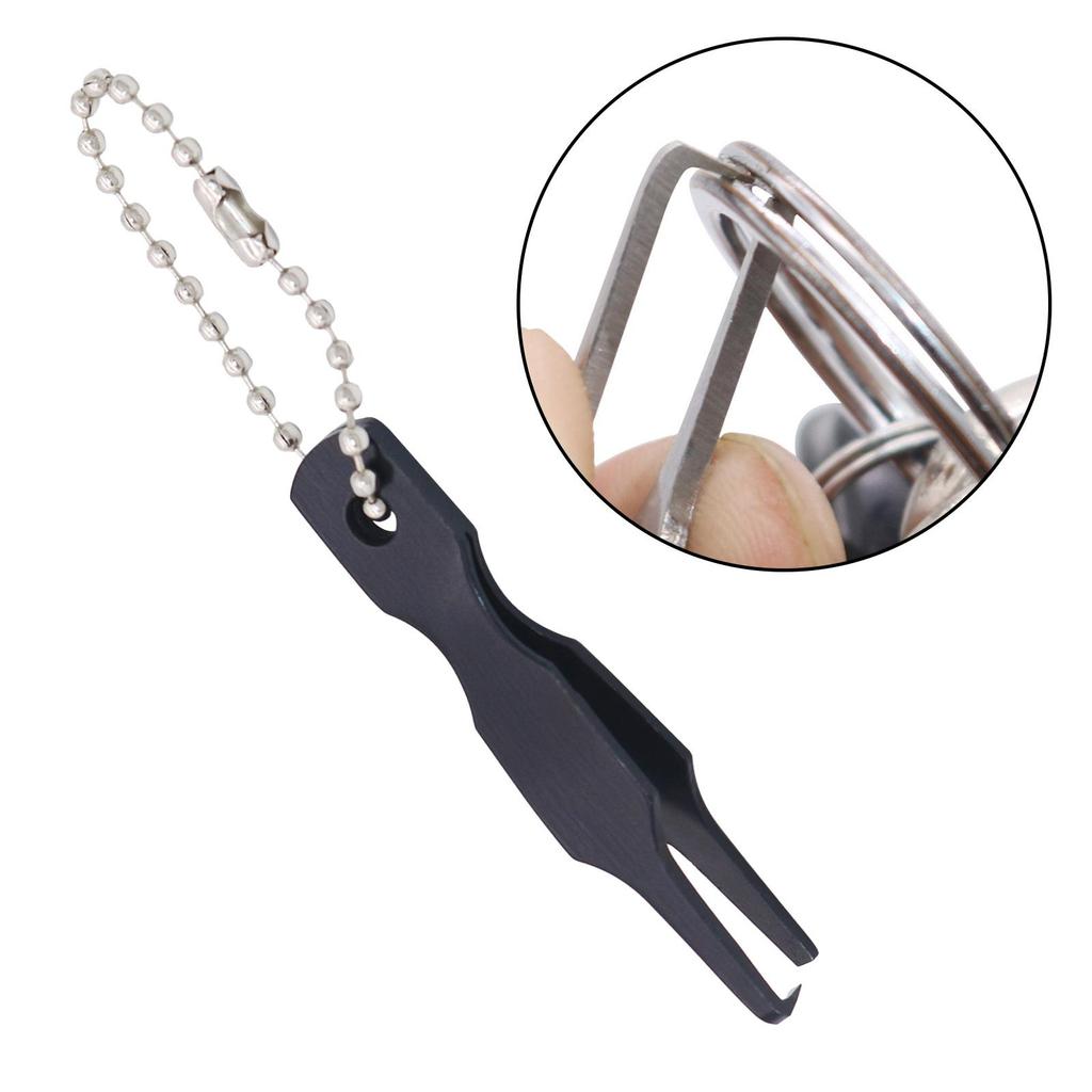Lure Opener Hook Remover Fishing Tying Tool with Beaded Chain, Professional Multi Tool Fishing Line Cutter Nippers