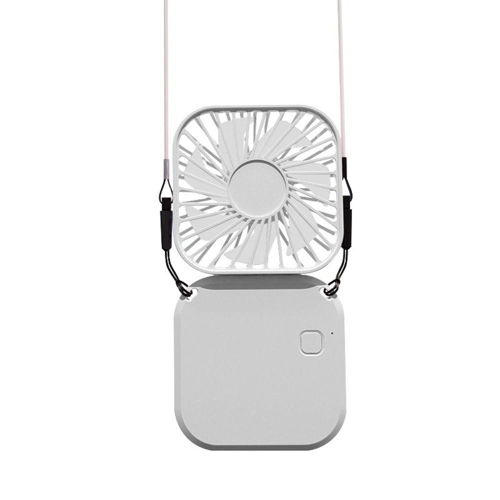 

USB Folding Halter Fan ABS Cooling Fans New Handheld Fan Girls білий
