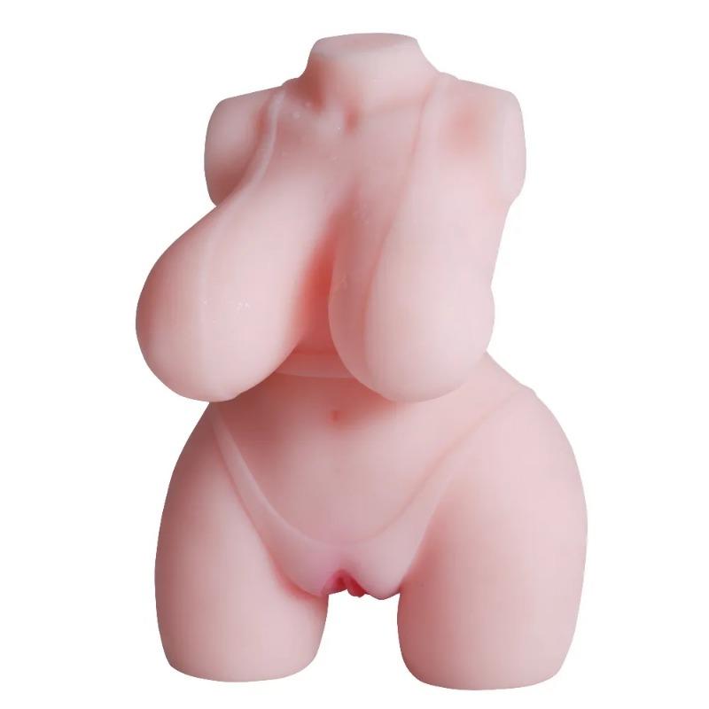 Solid TPE Sex Doll Realistic Breasts Vagina Anus Simulation Doll Airplane Cup Male Masturbator Products