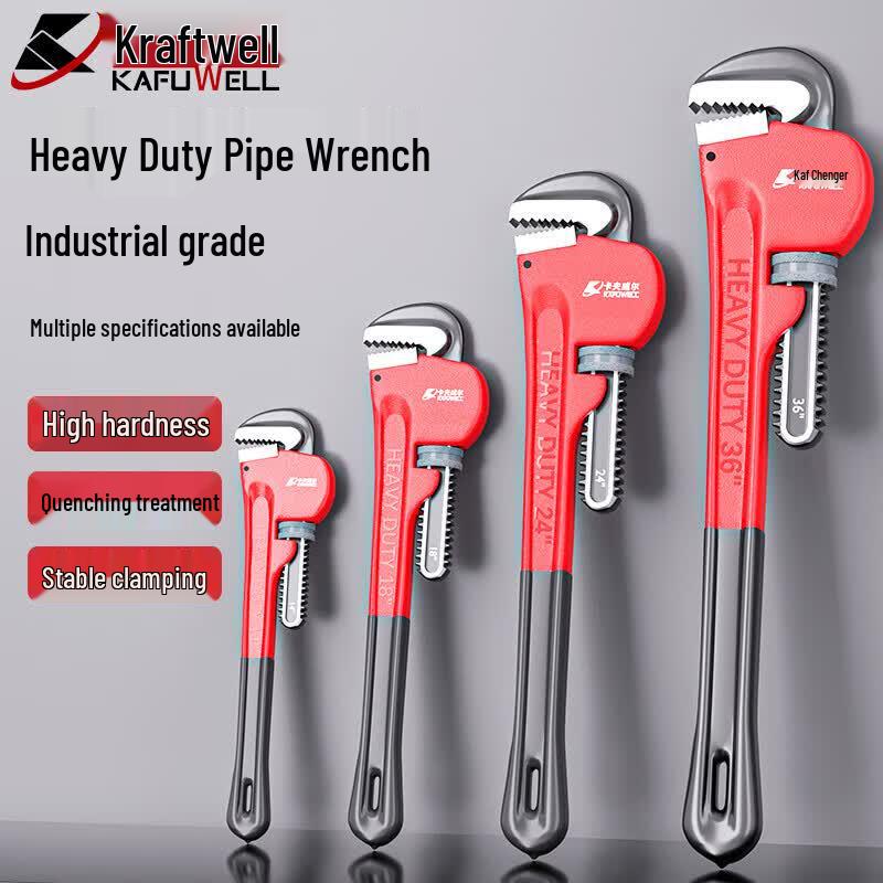 Kraftwelle 12-inch Heavy-Duty Adjustable Pipe Wrench