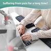 1/2pcs Shaped Desk Pad with Wrist Support,Non-Slip Foam Base Ergonomic Forearm Rest,Comfortable for Computer Work, Mouse Pad