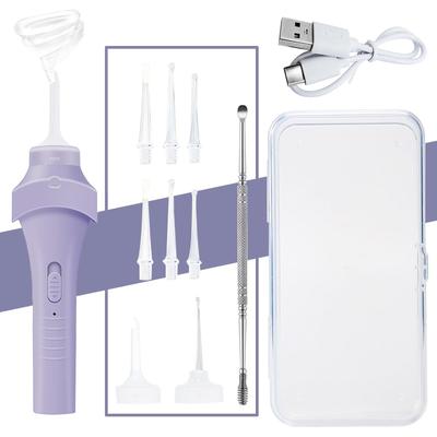 Ohrreinigung Elektrisches Ohr Ohrenschmalz Ohr Ohrenschmalz USB Leuchtendes Ohr Ohr Ohrenschmalz Ohrenschmalzentfernung Ohr Staubsauger Aufbewahrungskoffer Für Heimgebrauch Absaugen, Pick, Absaugen,