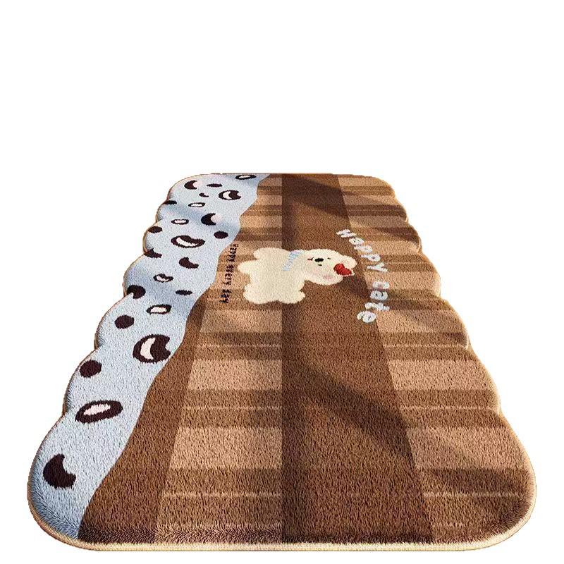 Cartoon Bedside Rug: Stain-Resistant, Non-Slip, Easy-Care, Water-Absorbent Rug for Bedroom, Living Room, or Bay Window