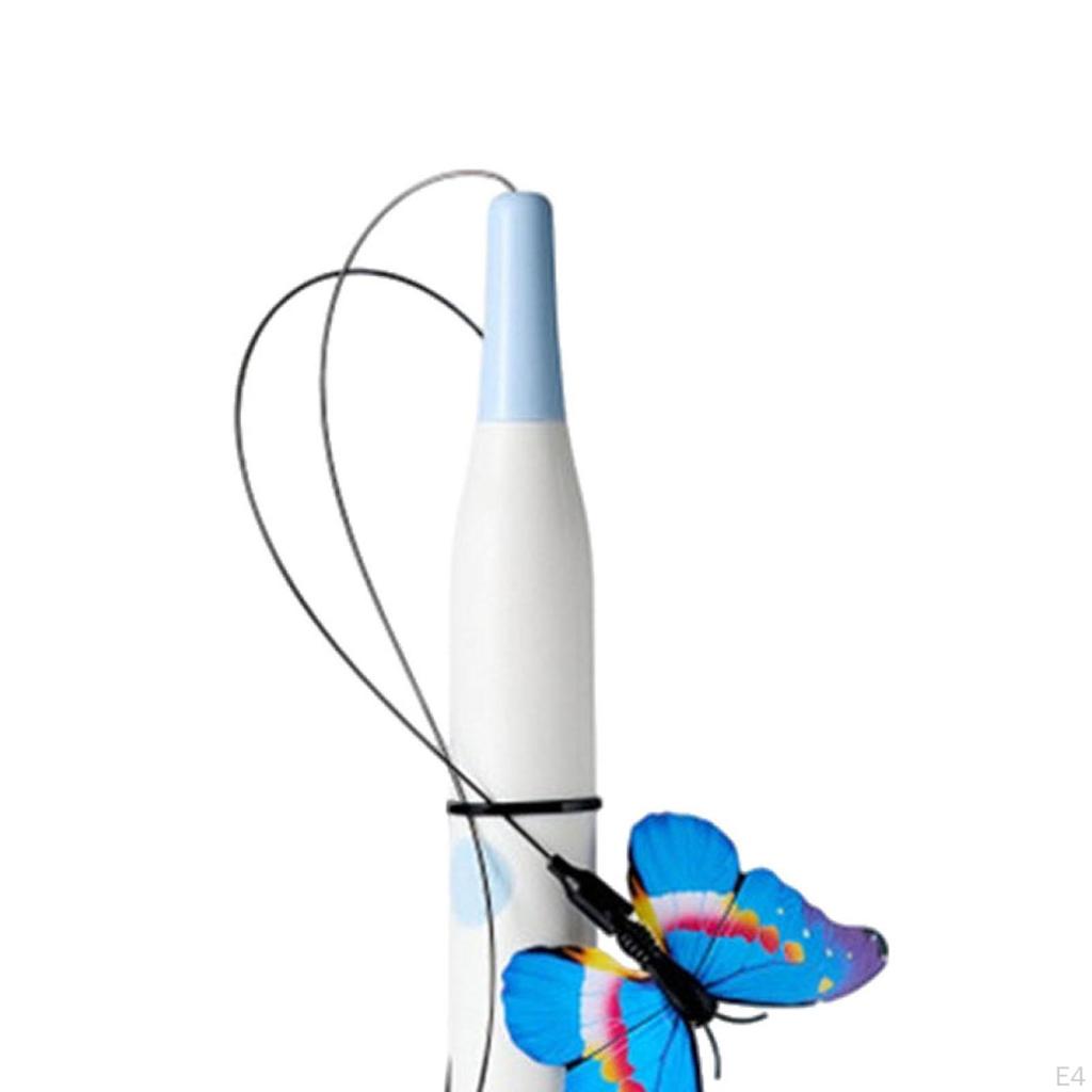 Interaktywny Koci Teaser Automatyczny Latający Motyl z Skokiem Pogoni Zabawny dla Kotka w Domu