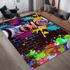 1pc Colorful Love Print, Design Area Rug - Soft, Anti-Slip, and Durable Gaming Room Decor for Bedroom, Living Room