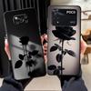 Étui Rose Noir Takatsu pour Xiaomi Poco F8 F1 C50 F3 C75 C61 M3 M4 M7 Pro C71 M5 X3 X4 X5 X7 Pro Coque de Téléphone