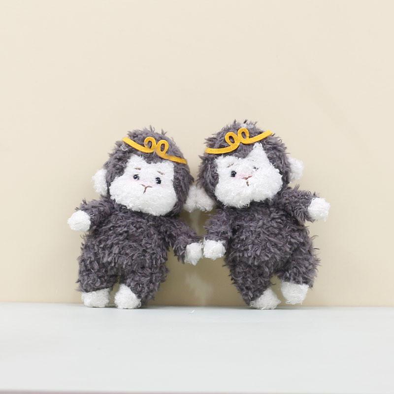 Adorable Cute Monkey Plush Toy Keychain Doll For Bags And Backpacks 16cm Size