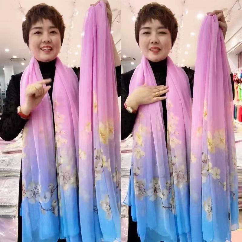 New Floral Bandanas Silk Scarf Women Headband Accessories Handkerchief Neckerchief Fashion Neck Scarfs Satin Ladies Foulard 2024