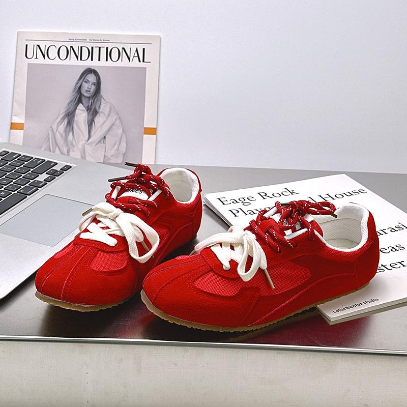 

88 summer new mesh shoes mandarin duck shoelaces versatile casual women s spring shoes 40 красный