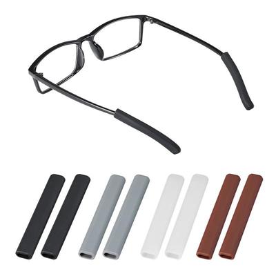 Fundas de Silicona Antideslizantes para Patillas de Gafas con Ganchos Elásticos para Orejas