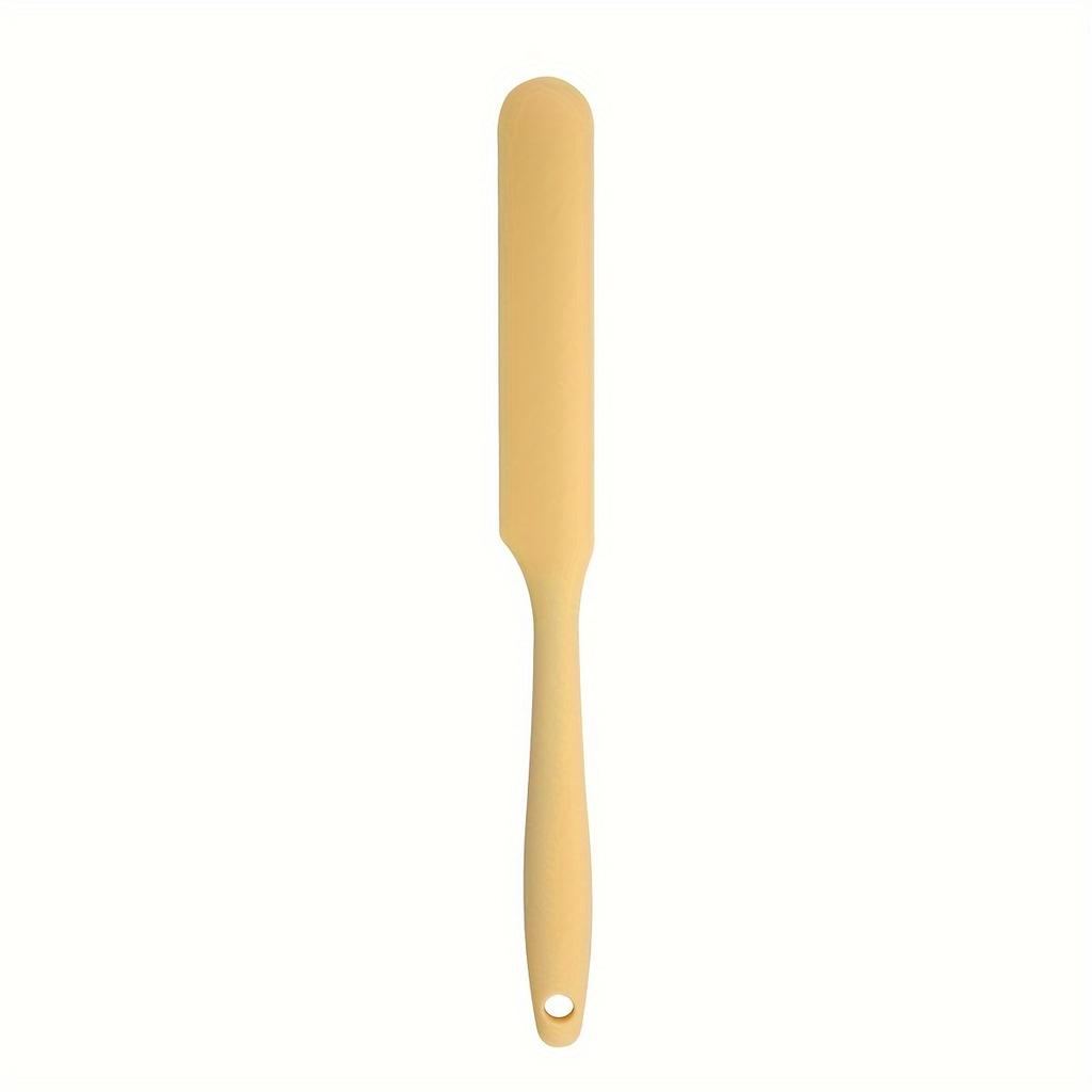 1pc Food Grade Silicone Cream Scraper Household All-in-one Long Cake Spatula Heat-resistant Kitchen Baking Tool