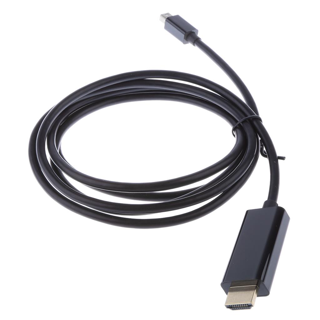 Buy 1080P 1.8M/6FT Mini DP DisplayPort (Thunderbolt) To HDMI HDTV Cable