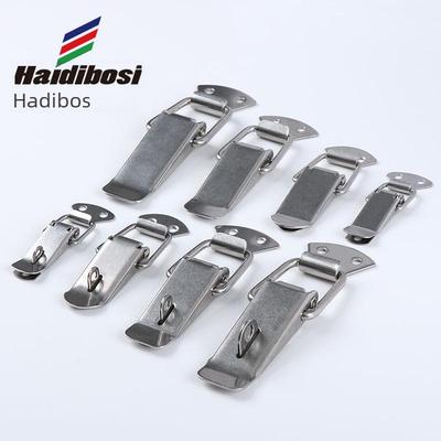 304 Stainless Steel Duckbill Spring Buckle Toolbox Lock for Wooden and Metal Boxes