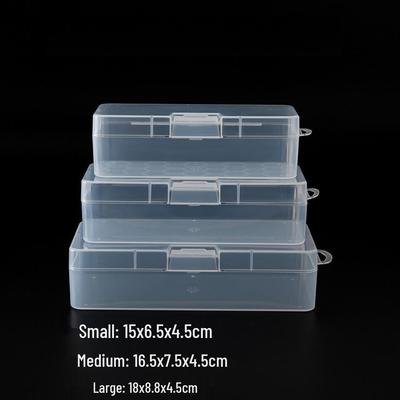 Set Cutie de Afișare Papetărie și Bijuterii: Cutie dreptunghiulară transparentă din plastic PP pentru depozitarea echipamentului de pescuit și a mostrelor.