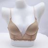 French Sexy Bra Deep V Seamless Underwear Women Lace Embroidery Push Up Bras Summer Detachable Strap Backless Brassiere