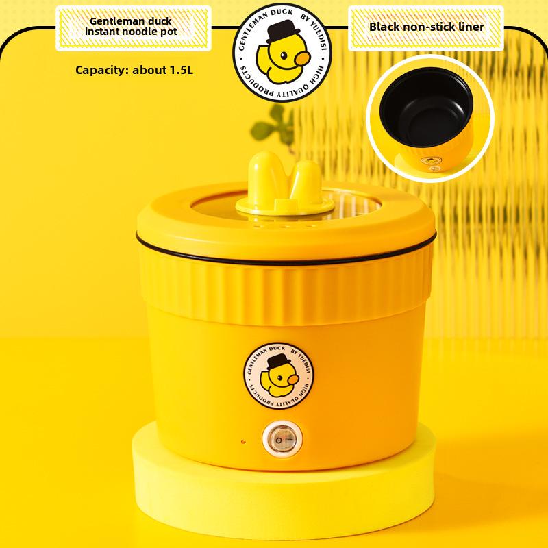 Portable Electric Non-Stick Cooking Pot and Frying Pan for Dorms