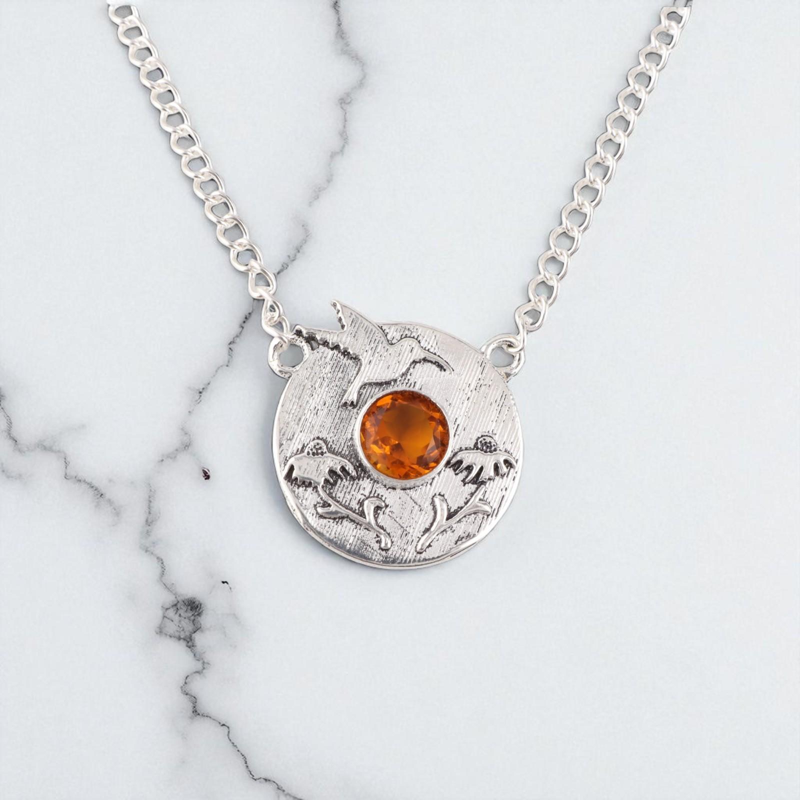 

Rare Citrine Gemstone 925 Sterling Silver Women Jewelry Pendant 0.92 For Gift CP-34-4