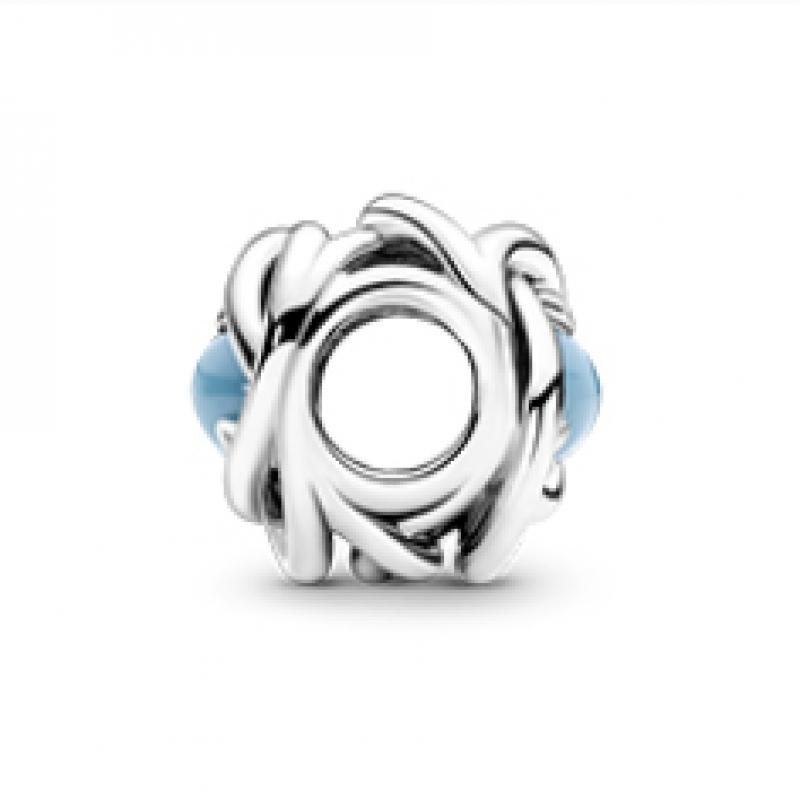 Pandora December Turquoise Blue Eternity Circle Charm 790064c02