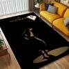 Tappeto Antiscivolo per Soggiorno Michael Jackson Tappeto Morbido per Camera da Letto Sala Giochi Stanza dei Bambini Divano Ufficio Decorazione Casa Zerbino