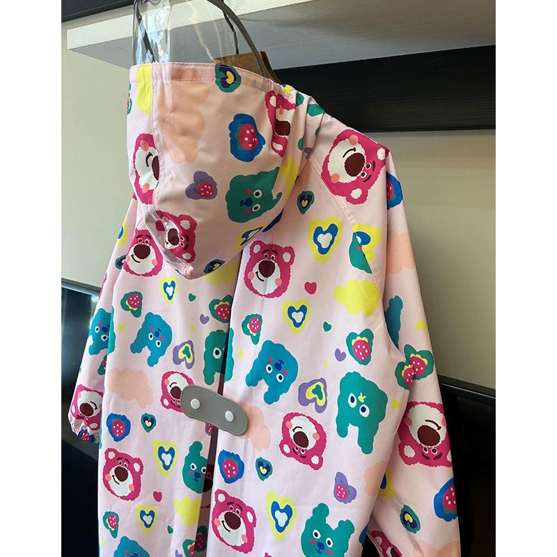 High-Quality 2026 New Cartoon Children's Raincoat, Quick-Drying, Breathable, Waterproof, Suitable for Kindergarten Boys and Girls, with Backpack Space