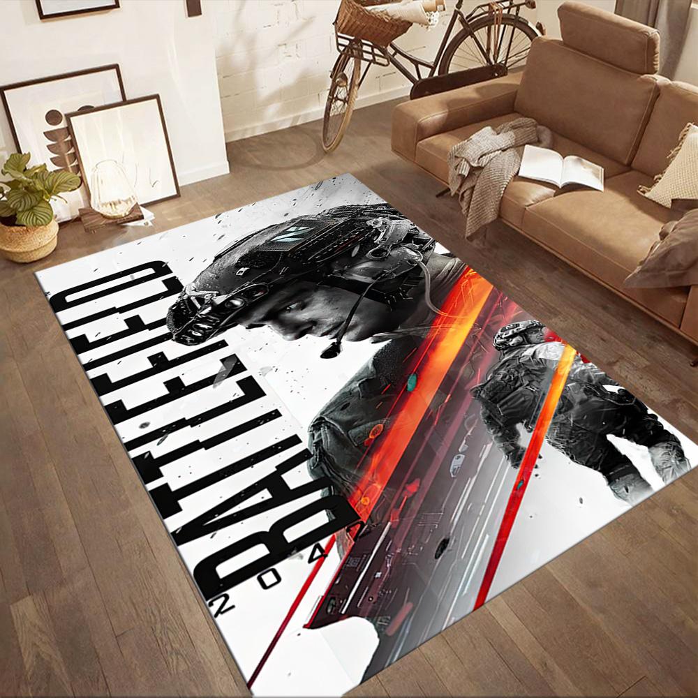 Cyberpunk Soldier Combat Square rugs are a great choice for living rooms, bedrooms, home décor, and as gifts.