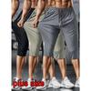 Men's Plus Size Lightweight Quick Drying Sports Pants with Zippered Pockets and Reflective Strips - High Stretch and Breathable, Fitness Apparel
