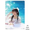 Vintage Strawberry Girl Metal Sign Summer Pool Retro Wall Decor for Home Bedroom