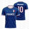 2026 Vară Franța Imprimat Steag Tricou Fotbal NR.10 Mbappé Bărbați Uscare Rapidă Sport Fotbal Fani Antrenament Tricou