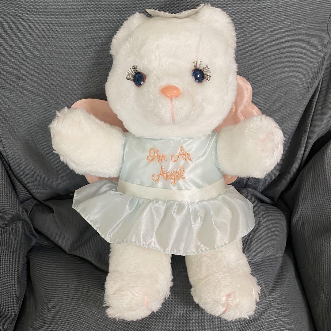 

[USED] Heisei Retro Angel Bear Plush Teddy Bear