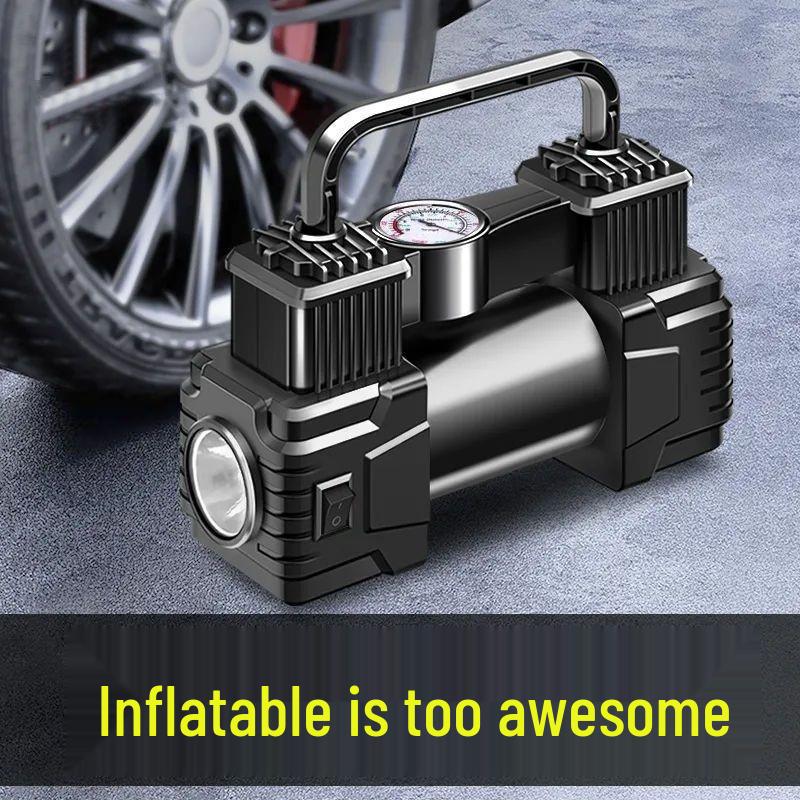 

Мощный двухцилиндровый 12В автомобильный и бытовой насос для накачивания шин