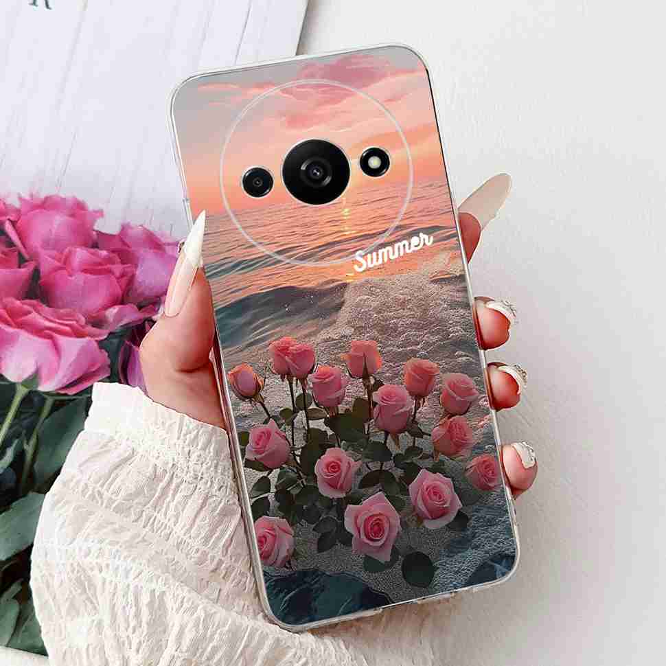 For Xiaomi Redmi A3 Case 6.71" Soft Silicone Beautiful Painting Back Cover For Redmi A3 RedmiA3 Phone Case Bags