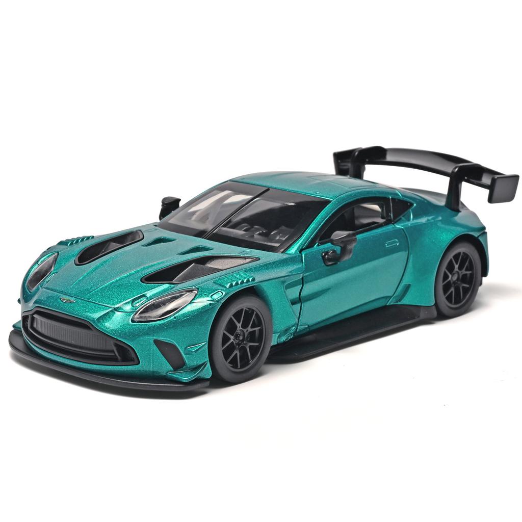 1:31 Vantage GT3 2025 Alloy Sports Car Model Diecasts Metal Toy Car Model Collection Sound Light Simulation Childrens Gifs