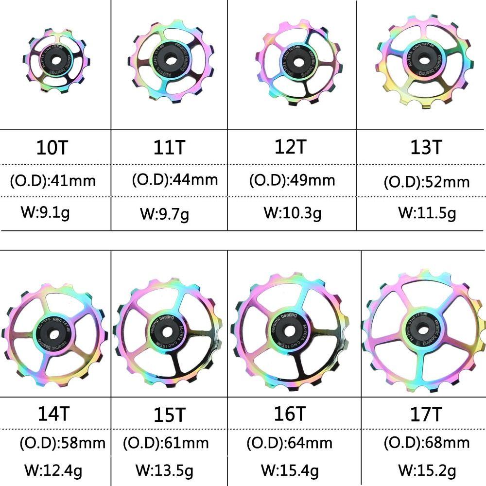 Derailleur Bike Rear Derailleur Bike Jockey Wheel Bicycle Rear Pulley Bike Ceramic Bearing Guide
