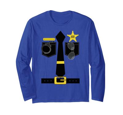 California Highway Patrol CHP Sheriff Costume Long Sleeve T-Shirt
