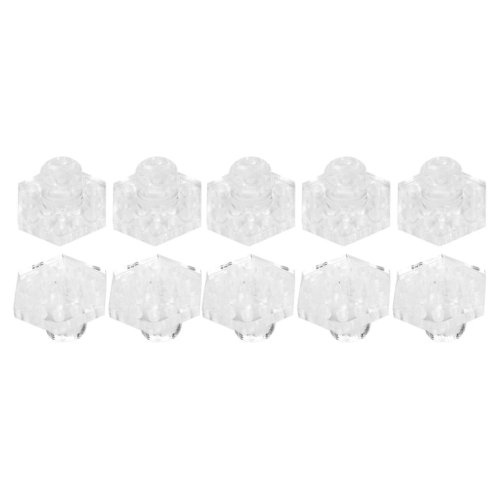 10pcs Coral Frag Rack Hex Holder Acrylic Transparent Base Stand Accessories for Aquarium Fish Tank