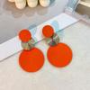 Stylish Dangle Earrings Trio Circle Design Pick A Color U Prefer Match Daily Outfits Party Accessories Fashionable Trendy Stuff