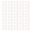 100PCS Paper Clips Cute Shape Metal Gold Colorfast Portable Lightweight Slip Resistant Bright for Office School