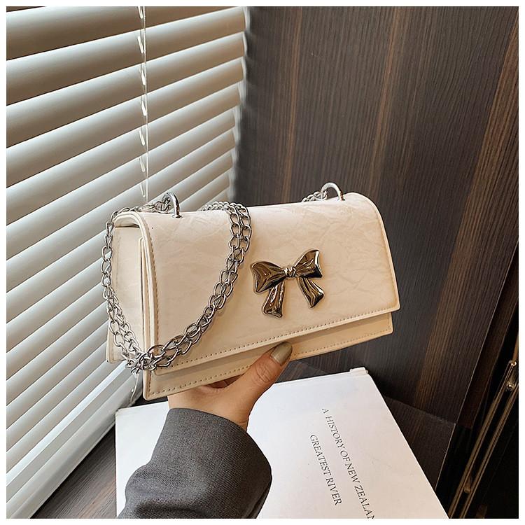 

Trendy Pu Chain Small Crossbody Handbag For Women Perfect For Casual Commuting белый