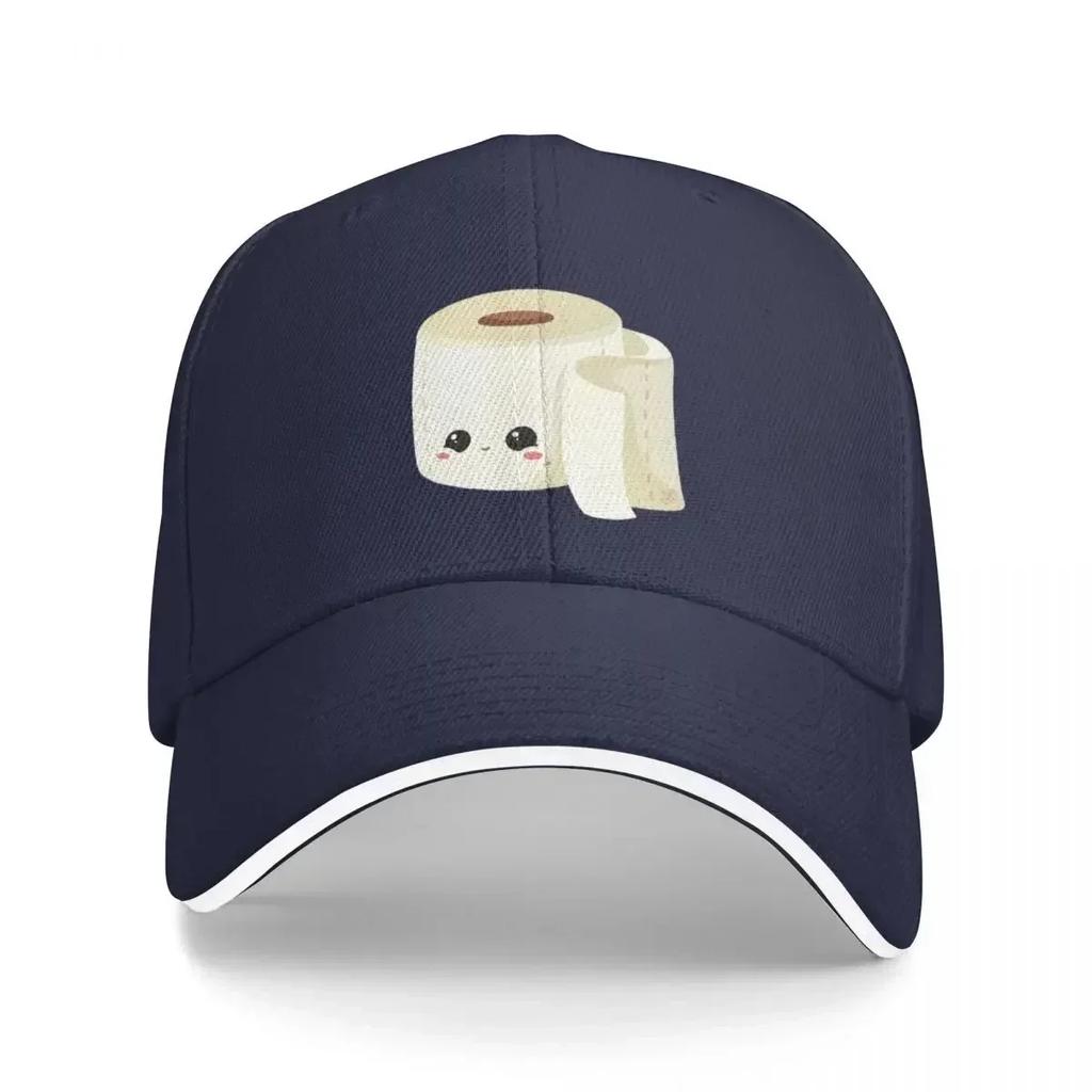 Kawaii Toilet Paper Baseball Cap western Hat Sunscreen Unisex Womens