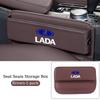 Car PU Leather Seat Gap Storage BoxConsole Side Pocket For Lada Vesta Niva Samara Kalina Largus Priora Xray Granta