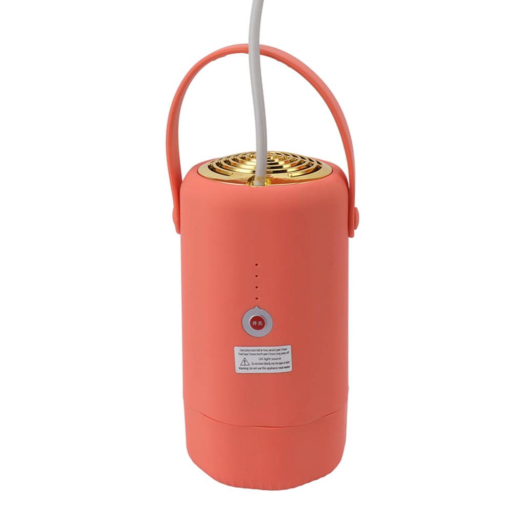 Portable Clothes Dryer Small Dryer Machine with Shoe Drying Pipe for Travel Home Laundry Orange