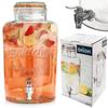 Large Glass Beverage Dispenser with Tap 6.7L