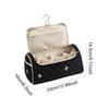 Floral Printed Cosmetic Bag Wide Opening Travel Makeup Case Toiletry Organizer Bag for Women Girls Daily Use