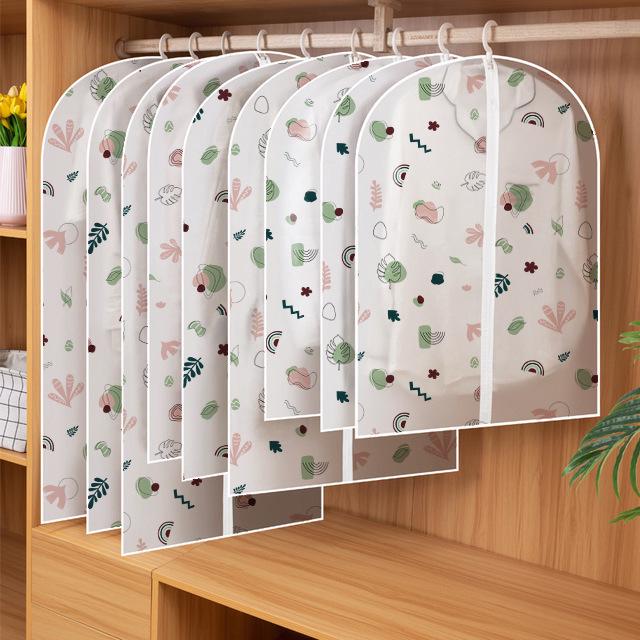 Funda de Polvo Lavable de PEVA Transparente para Ropa, Abrigos y Trajes