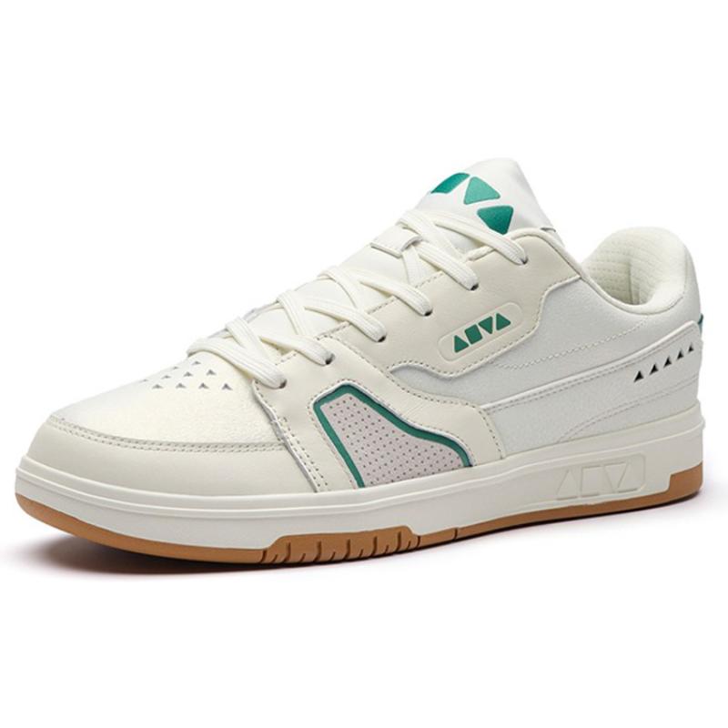 Anta AOYU Slip-Resistant Low-Top Skateboard Shoes Men's White Green Sneakers 112238077-3