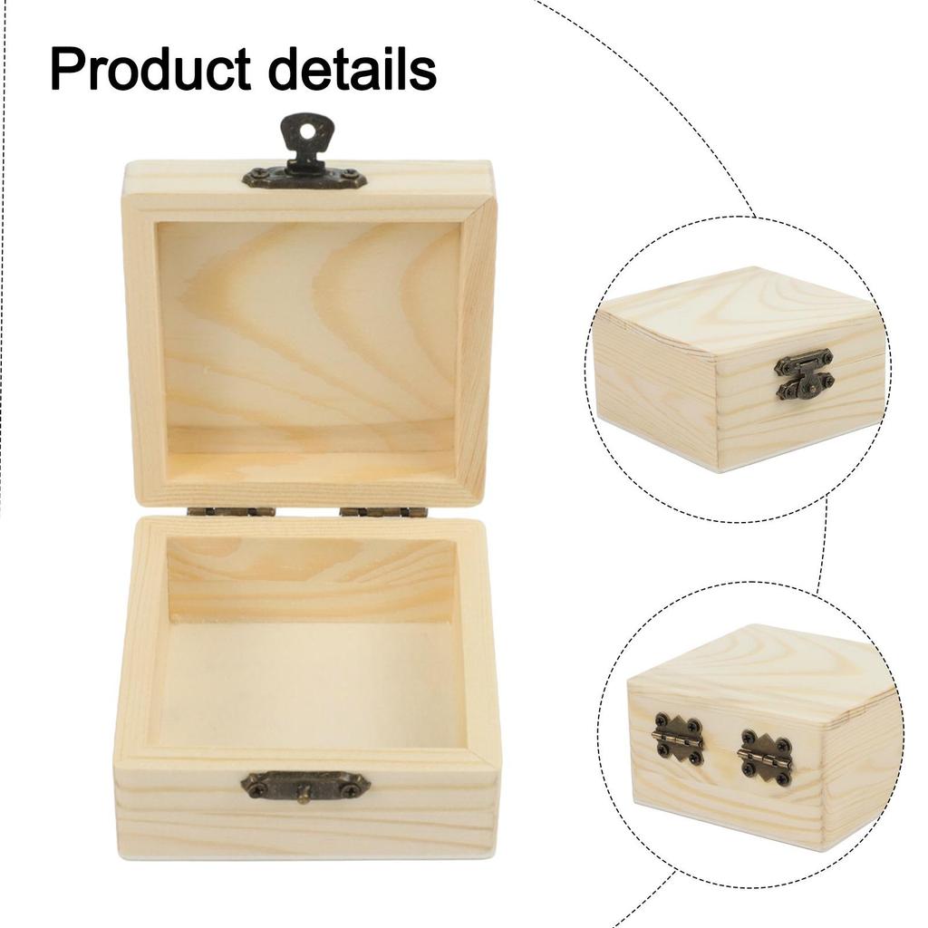 Storage Box Home Household Organizer Wood Craft Box